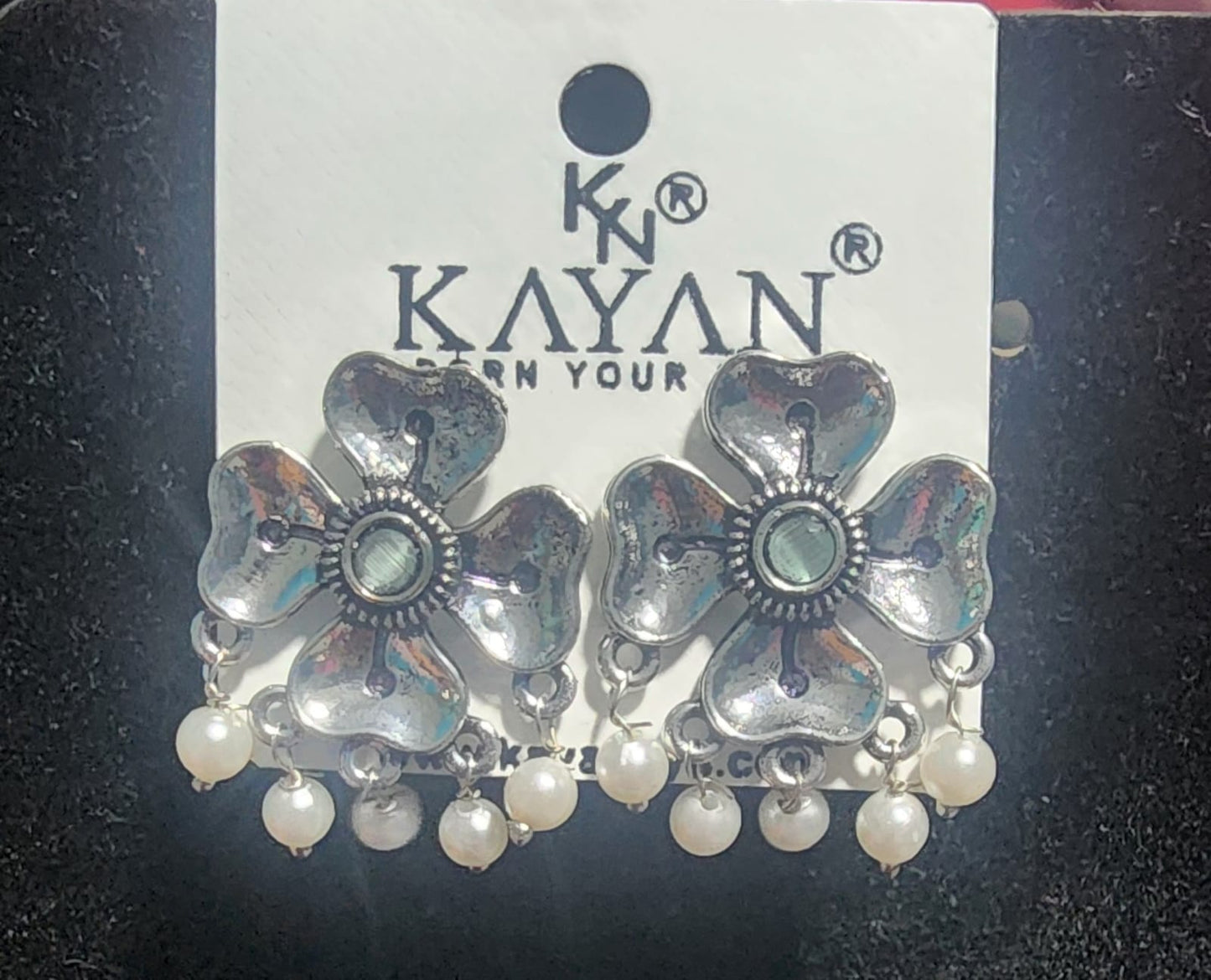 Kayan Flower Design Earrings