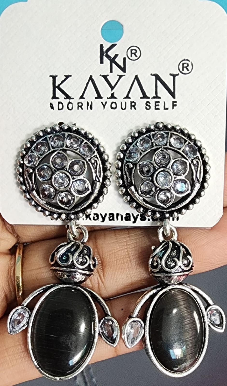 Kayan Silver Base Earrings