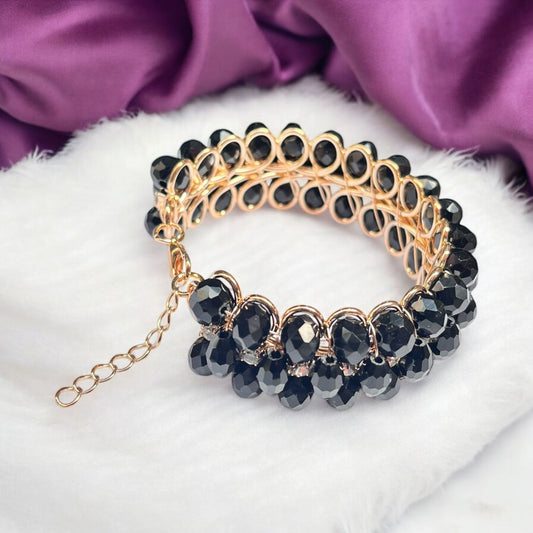 Crystal Diamond Cut Adjustable Bracelet