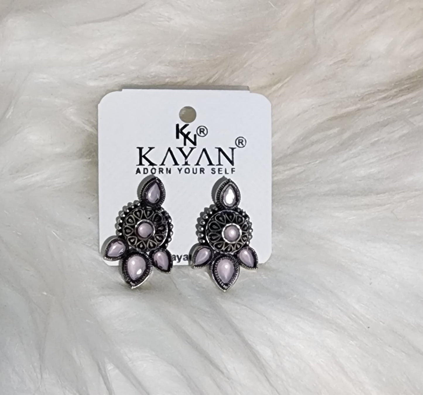 Kayan Round Coloured Studs