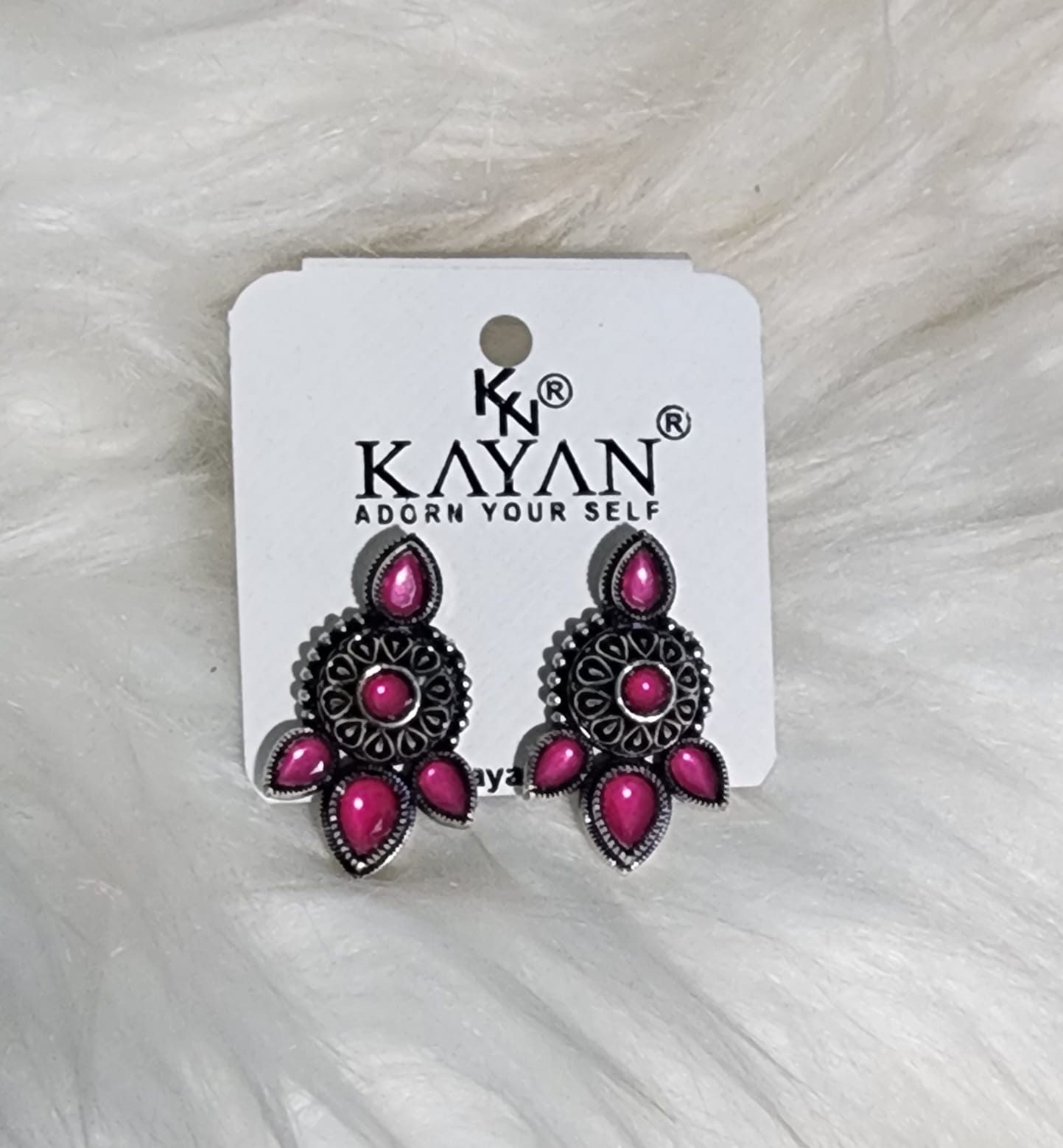 Kayan Round Coloured Studs