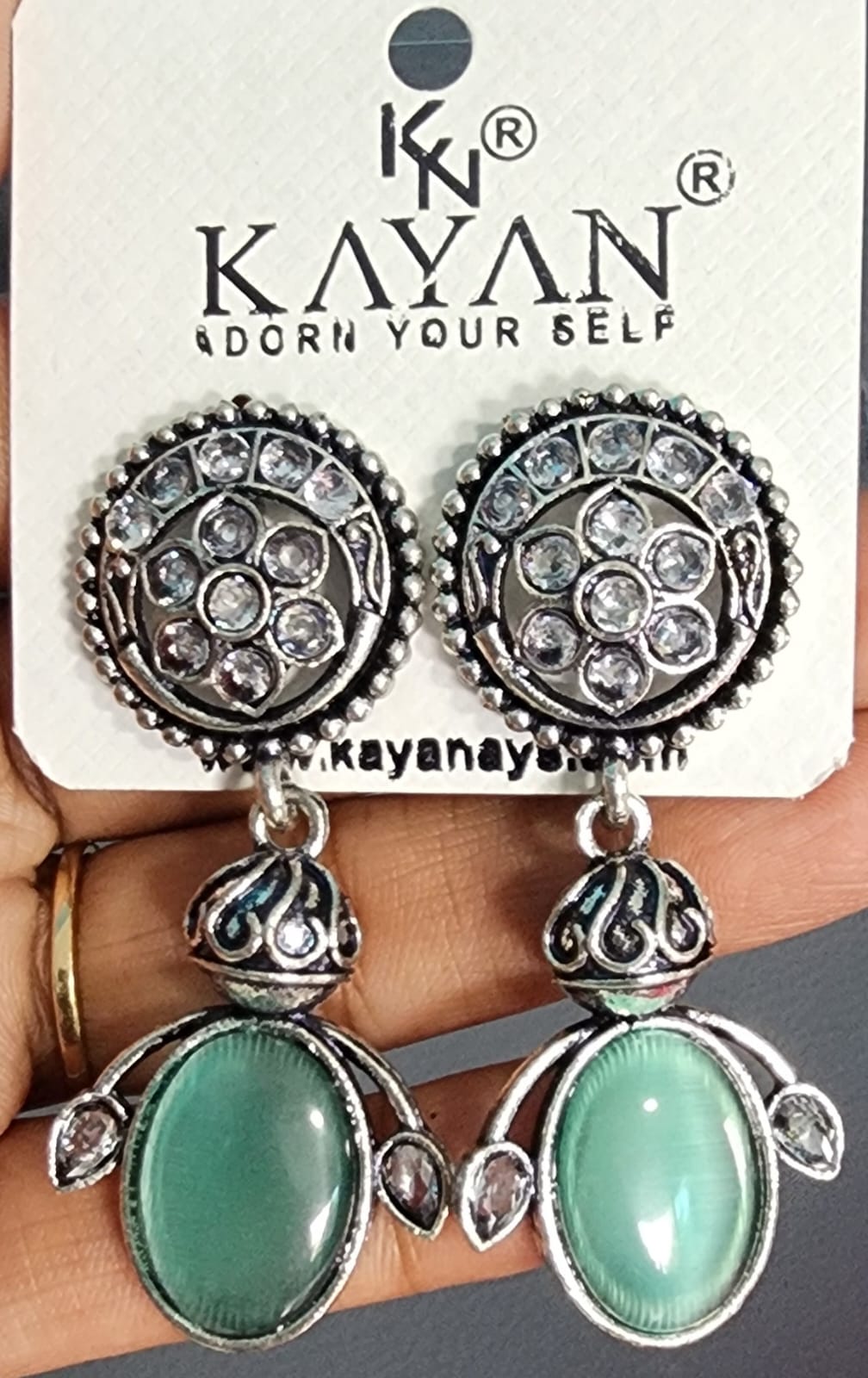 Kayan Silver Base Earrings