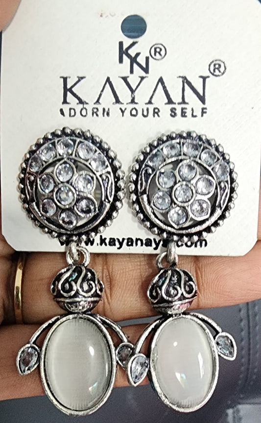 Kayan Silver Base Earrings
