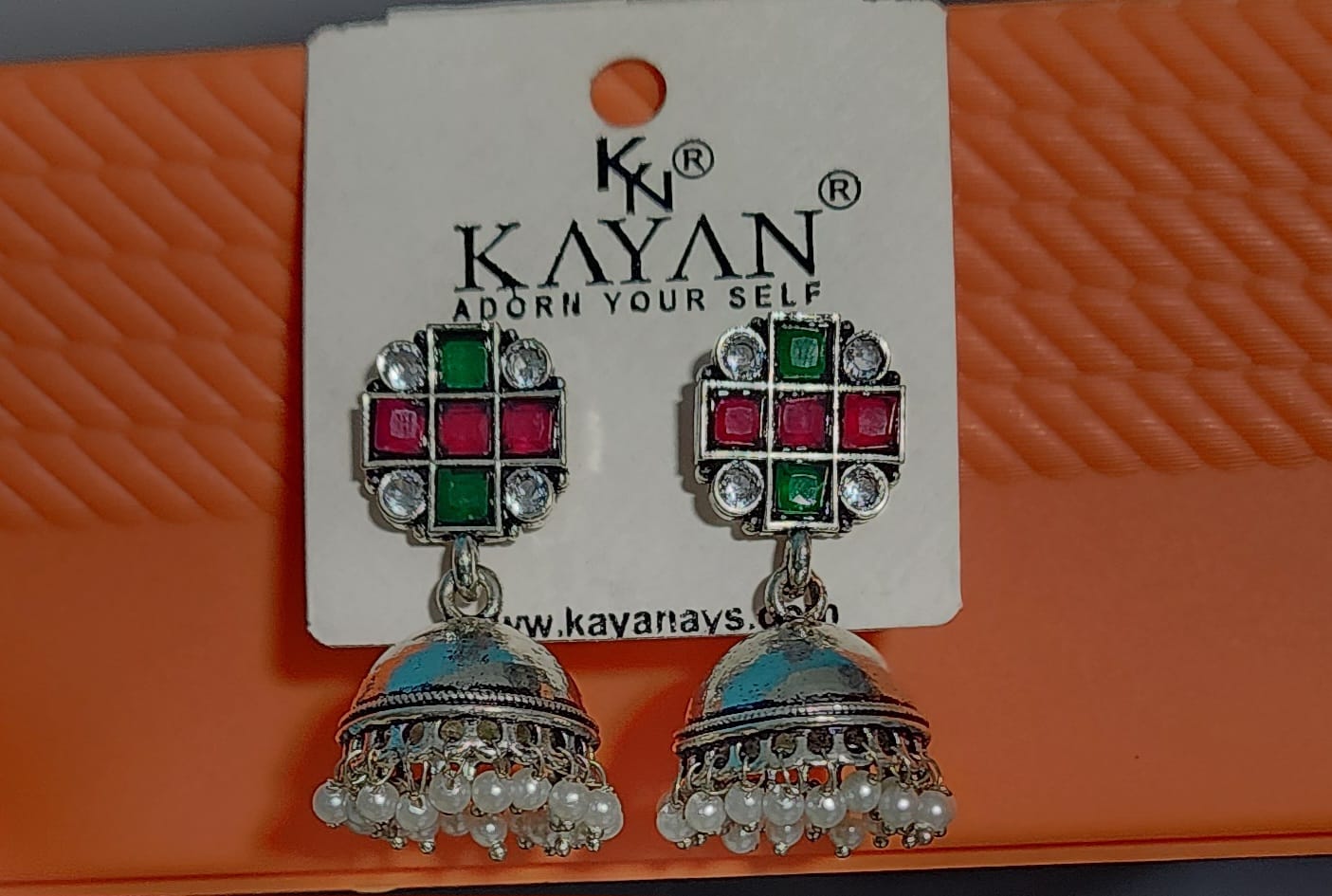 Oxidized German Silver Jhumka